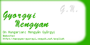 gyorgyi mengyan business card