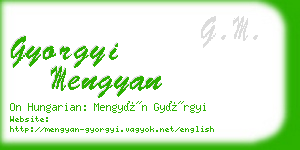 gyorgyi mengyan business card